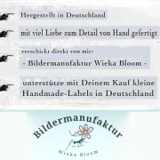 Hergestellt in Deutschland vom Handmade Label Bildermanufaktur Wieka Blooom