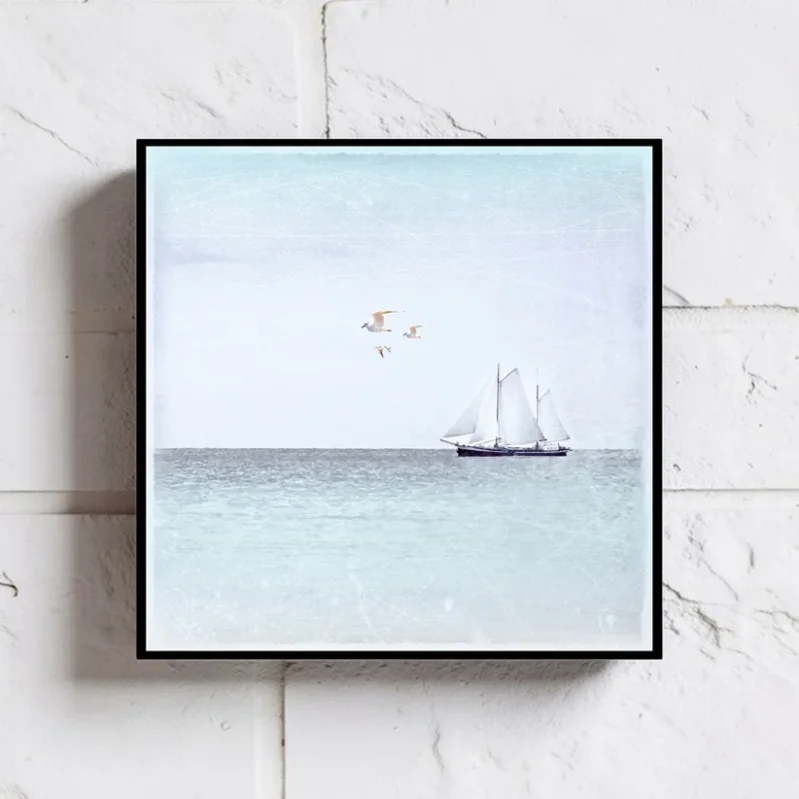 Maritimes Wandbild im Shabby Chic, Landhausstil