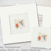 kolibri mit passepartout beispielbild