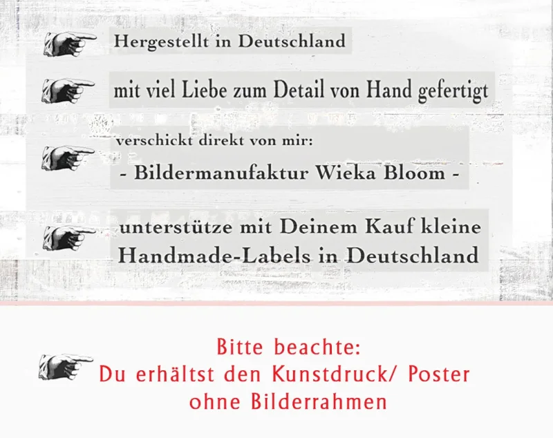 hergestellt in deutschland vom handmade label bildermanufaktur wieka bloom