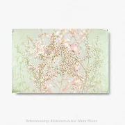Baumblüte in Pastell, Wandbild Blumen im Shabby Landhausstil. Blumenbild, Wandbild fürs Wohnzimmer als Leinwandbild, Kunstdruck oder Holzdruck., Leinwanddruck