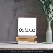 Ostsee, maritimer HOstsee, maritimer Mini Holzblock im Shabby Chicolzblock im Shabby Chic