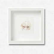 Katze - Miniatur, Aquarell Kunstdruck auf Büttenpapier