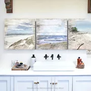 Darß, Küstenbilder, Ostsee, Leinwandbilder, Set Wandbilder Shabby Chic