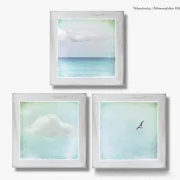 Ferne - Wandbilder, maritimes 3er Set im  Shabby Chic Landhausstil