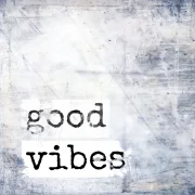 Good Vibes, Wandbild im rustikalen Shabby Chic