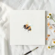 MHummel Miniatur, Kunstdruck nach handgemaltem Aquarelliniatur, Kunstdruck nach handgemaltem Aquarell, Blumenwiese