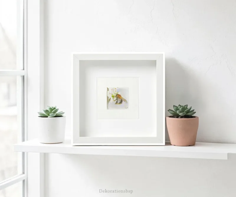 Hummel Miniatur, Kunstdruck nach handgemaltem Aquarell mit weißem Rahmen