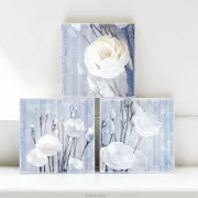 Lisianthus, Kollektion Wandbilder Blumen, Set im nostalgischen Landhausstil