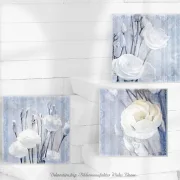 Lisianthus, Kollektion, Wandbilder - Blumen im nostalgischen Landhausstil  als Holzdruck