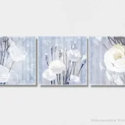 Lisianthus, Kollektion, Wandbilder - Blumen im nostalgischen Landhausstil  als Leinwanddruck