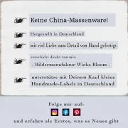 hergestellt vom handmade label bildermanufaktur wieka bloom