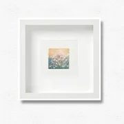 Miniatur, Kunstdruck, Wandbild Aquarell-Blumenwiese 03