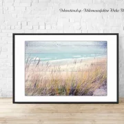 Ostsee Strand - Maritimes Wandbild im Shabby-Chic Landhausstil