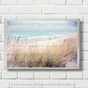 Ostsee Strand - Maritimes Wandbild im Shabby-Chic Landhausstil