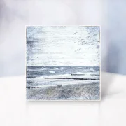 Küstenansicht Ostsee Darß - Maritimes Wandbild im Shabby Chic, Landhausstil