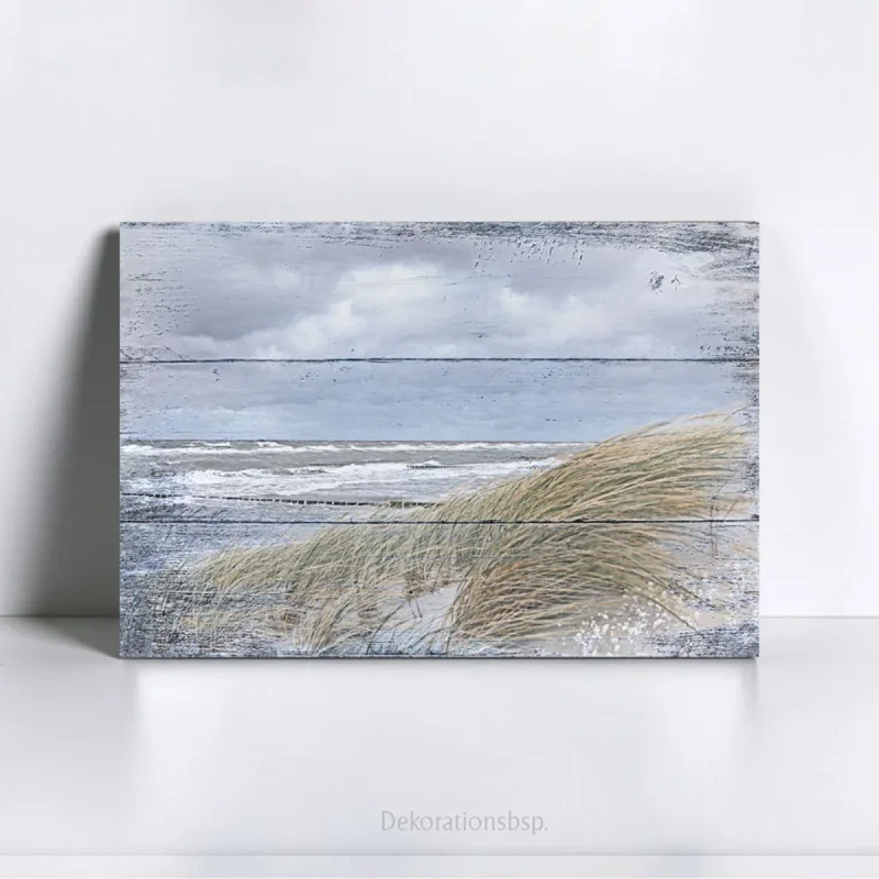 Möwen, maritimes Wandbild Darßer Sommer im Shabby Chic, Landhausstil , Vintage Style