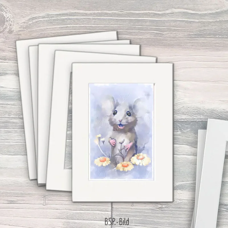 Passepartout, Rahmen für Wandbilder aus Karton