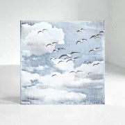 MMöwen, Maritimes Wandbild im Shabby Chic, Landhausstilaritimes Wandbild im Shabby Chic, Landhausstil