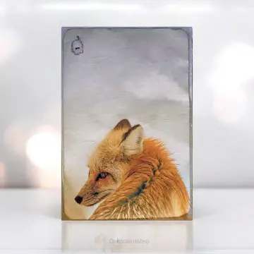 Wandbild Waldtiere - Fuchs - im Shabby Chic, Landhausstil