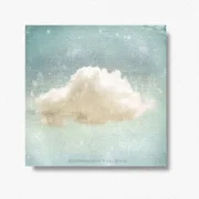 Wolkenzauber, Wandbild im Shabby Chic, Landhausstil, Vintage Style als Leinwandbild