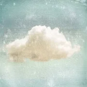 Wandbild Wolkenzauber im romantischen Shabby Chic, Landhausstil