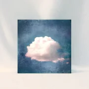 Wolkenzauber, Wandbild im Vintage Style, Shabby Chic, Landhausstil,