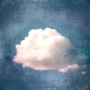 Wandbild Wolkenzauber im romantischen Shabby Chic, Landhausstil