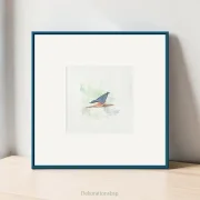 Kleiber - Aquarell, Miniatur Kunstdruck auf Büttenpapier