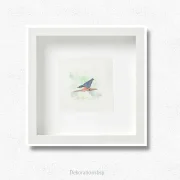 Kleiber - Aquarell, Miniatur Kunstdruck auf Büttenpapier